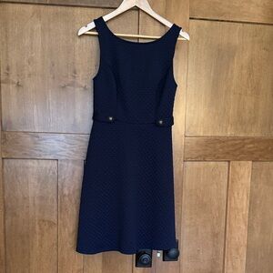 Modcloth Navy Textured Mini Dress